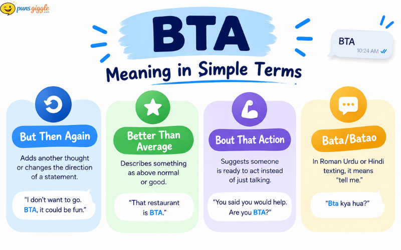 What Does BTA Mean in Text